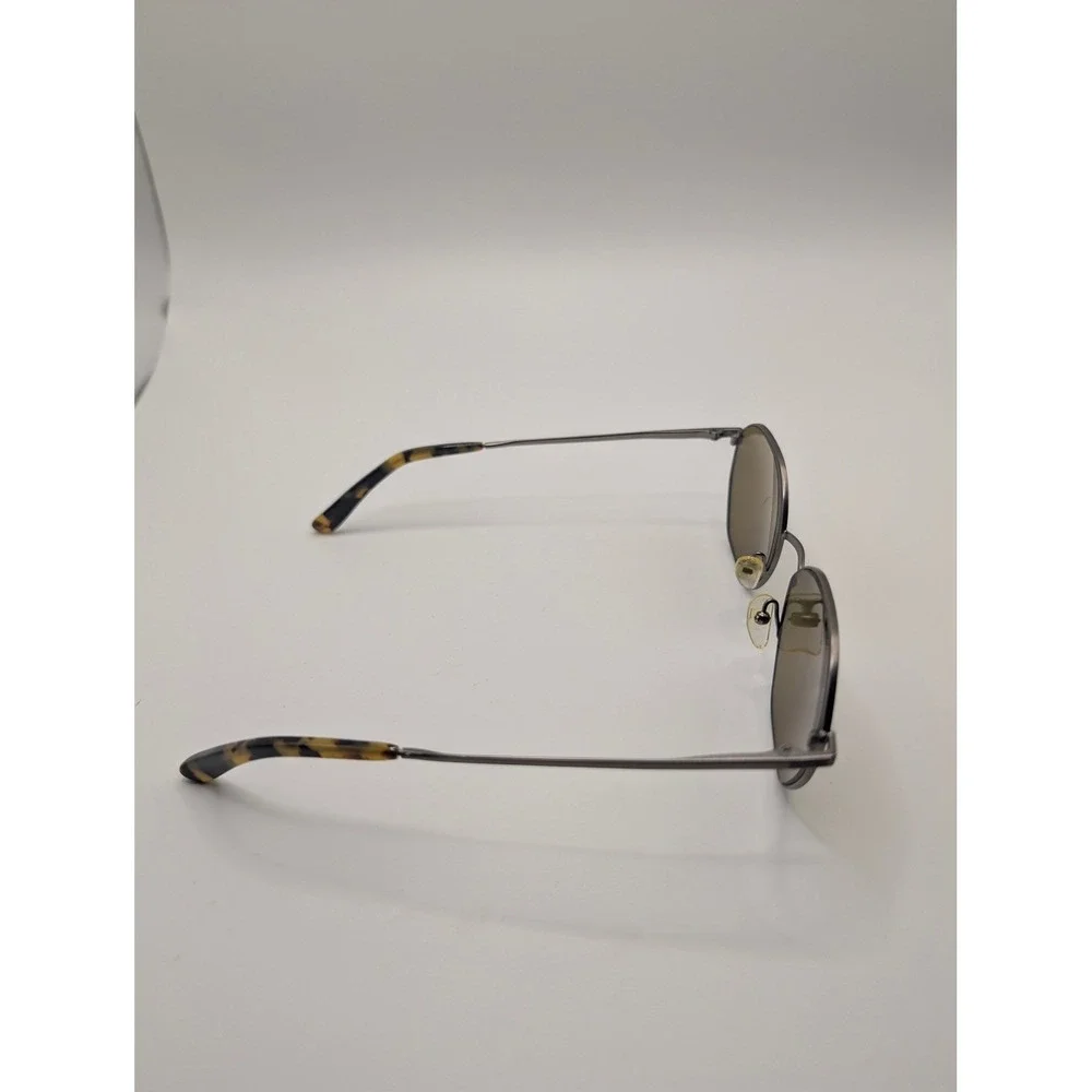 Gunmetal Hexagonal Metal Sunglasses FRAME ONLY Tortoiseshell Temple  50-18-140
